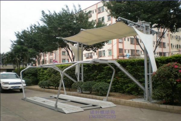 阳光板膜结构停车棚