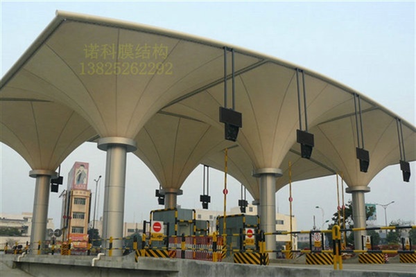 江西南昌膜结构收费站选法拉利PVDF膜材